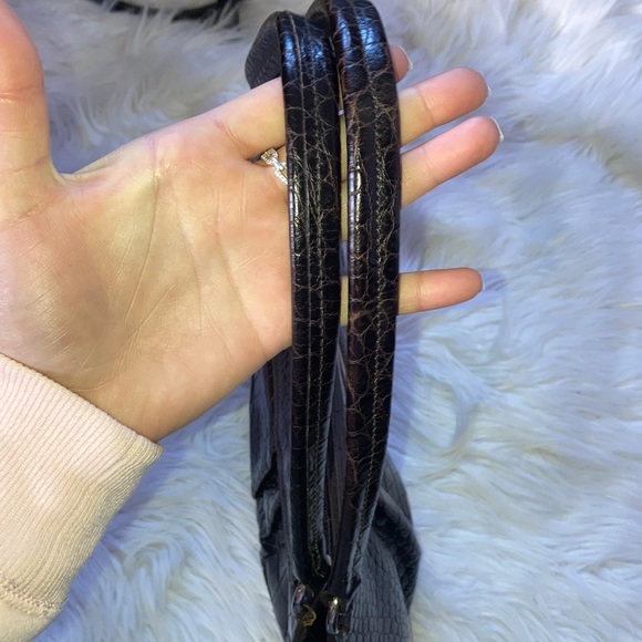 Furla Brera croc embossed shoulder bag - Picture 5 of 13